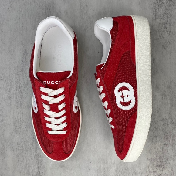 ❤️❤️Women's Red Gucci Sneakers - Picture 2 of 8